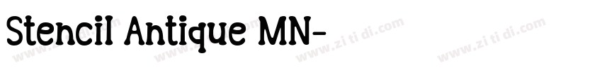 Stencil Antique MN字体转换 Stencil Antique MN字体转换